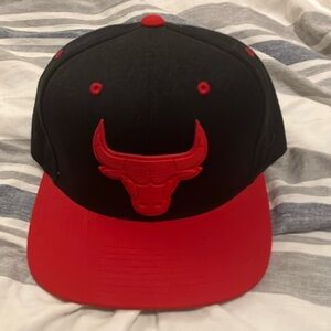 Black and Red Bulls Cap